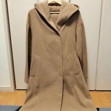 LAUTREAMONT 후드 부착 베이지 롱 코트 38