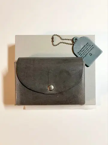 Delife / Minimal wallet 그레이 가죽 미니 지갑