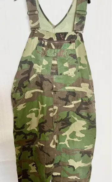 빈티지 카모 패턴 오버롤