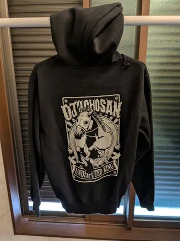 오주우초산 은퇴 기념 후드티 M 사이즈 희귀 레어 중고