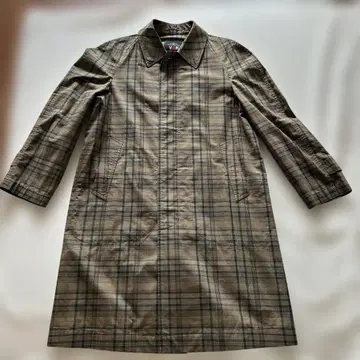 70년대 남성용 코트 구제 의류 체크 무늬