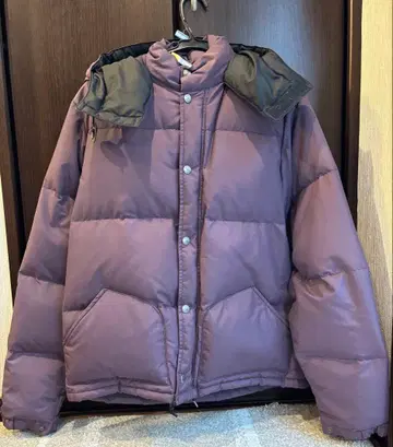 시에라 디자인 후드 부착 퍼플 다운 자켓