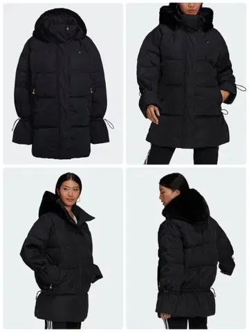 [ 한국 한정판 ] adidas 2way 후드 부착 다운 자켓