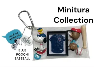 가챠 파우치 SNOOPY 베이스볼 컵스 야구 MLB