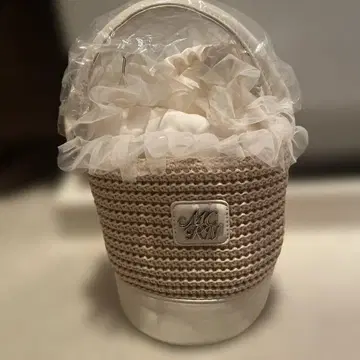 MCM 베이지 바스켓백