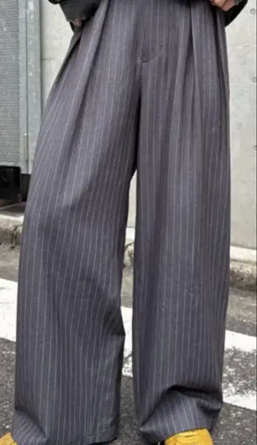 CIAOPANIC TYPY 턱 볼륨 와이드 슬랙스 M 그레이