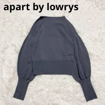 apart by lowrys 리브 니트 퍼프 슬리브 볼륨 F 긴팔