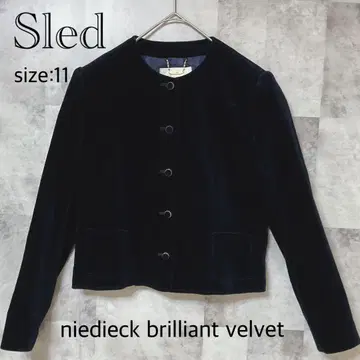 [ Sled ] 벨벳 자켓 11호 면/큐프라