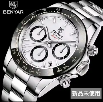 BENYAR 크로노그래프 화이트 미사용 새상품 풀세트