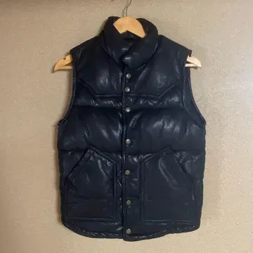 JACKROSE 가죽 다운 베스트