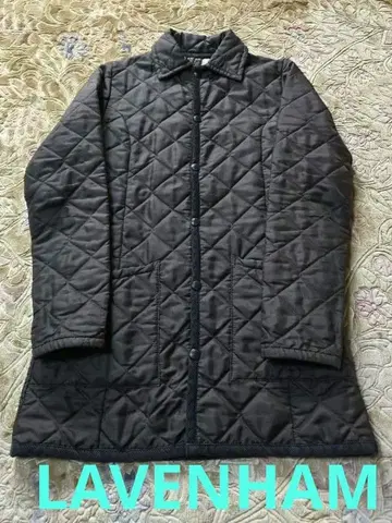 라벤햄 LAVENHAM 브라운 퀼팅 롱 자켓 유니로 빔즈