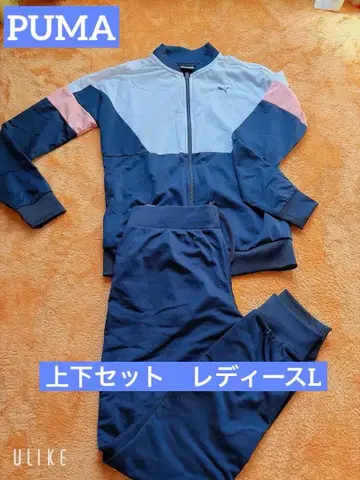 PUMA 저지 상하의 세트 네이비/핑크 L 사이즈