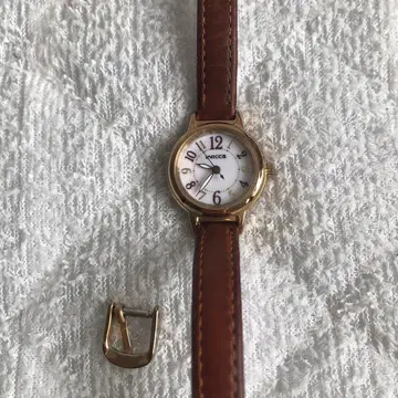 시티즌 wicca 손목시계 솔라텍 가죽 밴드