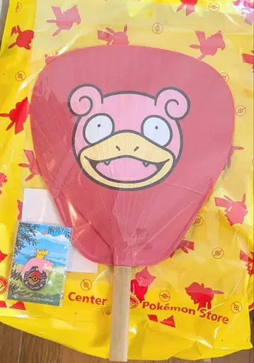 포켓몬 센터 카가와 한정 야돈 대나무 부채 핀즈 세트