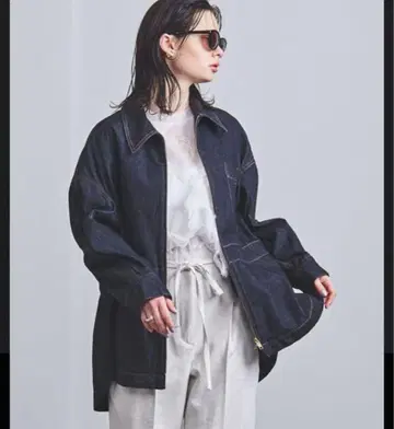 카렌테이지 데님 블루종 일본제 네이비 F