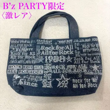 [ 레어 B'z PARTY 한정판 ] 미니 토트백 데님 올 로고 무늬