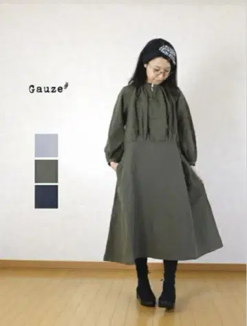 거즈 린넨 코튼 원피스