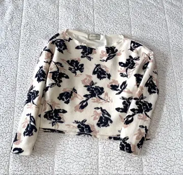 UNITED ARROWS 꽃무늬 긴팔 니트 스웨터