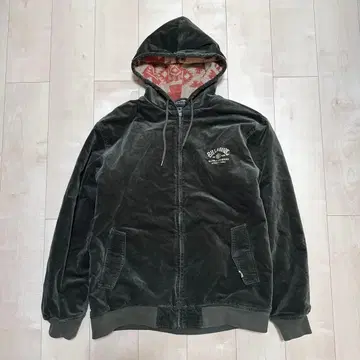 BILLABONG 집업 벨로아 블루종 XL 그린