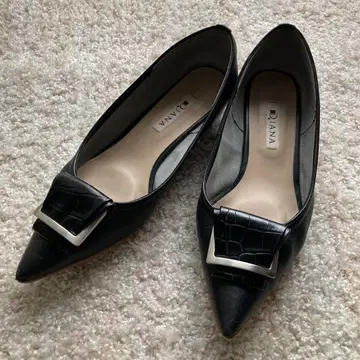 [ 다이애나 ] 블랙 스틸레토 펌프스 24cm