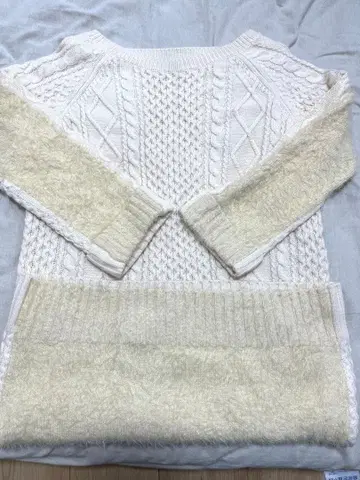 TORRAZZO DONNA 니트 원피스 화이트 절개 원피스
