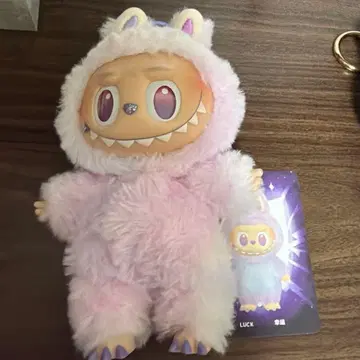 정품 라부부 labubu 에너지 energy LUCK 보라색