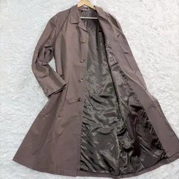 PAPAS 브라운 롱 코트 체스터 LL XL 롱 기장 남성용