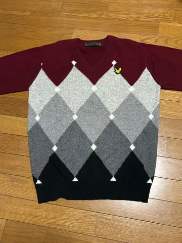 Lyle & Scott 캐시미어 아가일 스웨터
