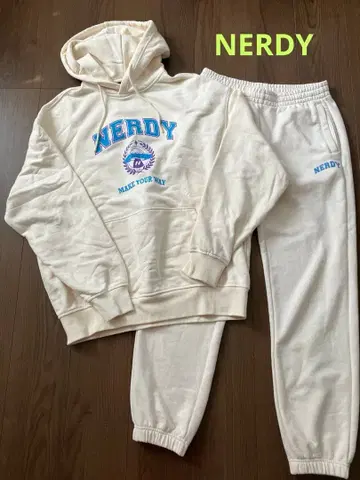 NERDY 맨투맨 후드티 팬츠 셋업