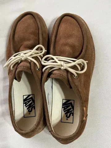 VANS 브라운 스웨이드 모카신 26cm