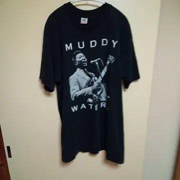90s vintage MUDDY WATERS 티셔츠 XL 블랙