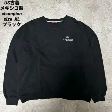 00s-10s 멕시코제 Champion 블랙 맨투맨 XL 전면 V