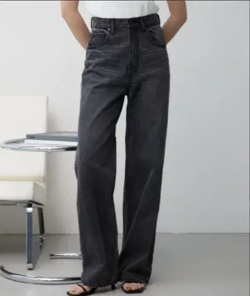 AZUL DENIM 하이웨스트 와이드 데님