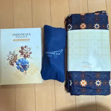 만국박람회 인도네시아관 쇼핑백 천 노트 세트