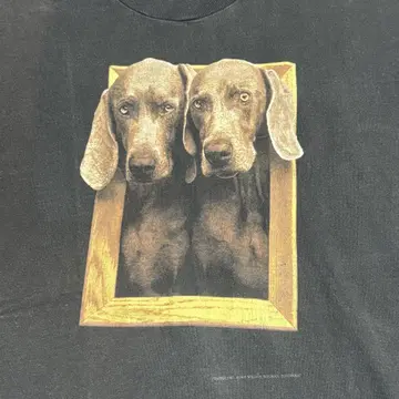 90s William Wegman T셔츠 윌리엄 웨그먼 XL