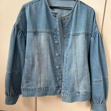 coca 데님 볼륨 슬리브 자켓