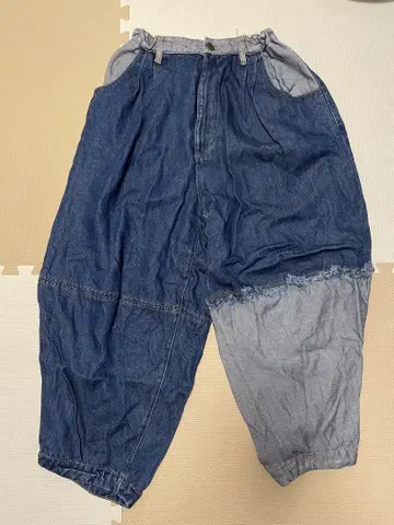 니코앤드 리메이크풍 데님 벌룬 팬츠