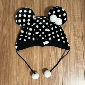 디즈니 리조트 미니 팬캡 도트 블랙