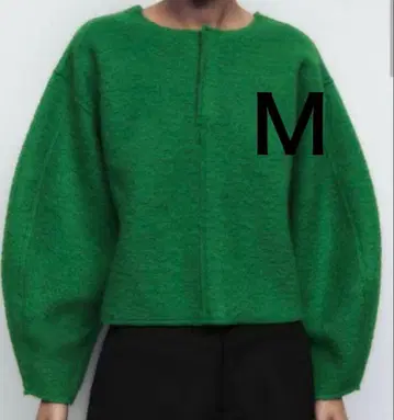 ZARA 텍스처 숏 스웨트 셔츠