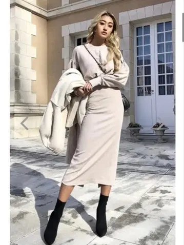 아넬라 도쿄 Anela Tokyo 타이트 스커트 니트 원피스