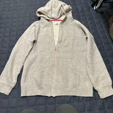 xgirl 후드 부착 그레이 후드티
