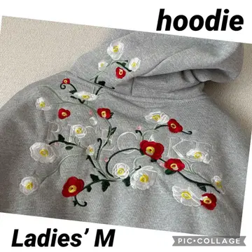 후드티 RICCAKE 꽃무늬 자수 Ladies' M