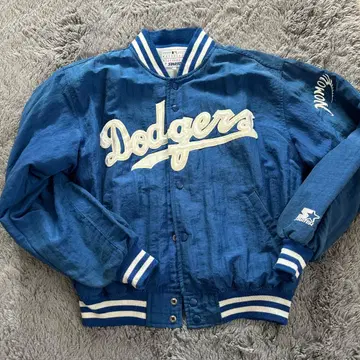 Dodgers 바시티 자켓 네이비 자수