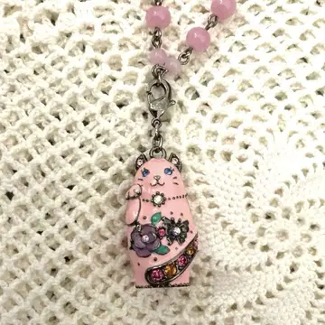 안나수이 고양이 펜던트 목걸이