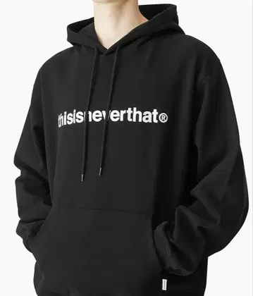 thisisneverthat 네버댓 후드티 자수 로고 블랙 L