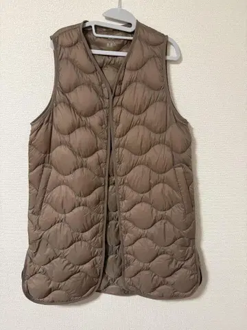 새상품급 UNIQLO 울트라 라이트 다운 롱 베스트 M