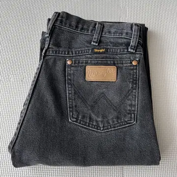 Wrangler 블랙 데님 W33 x L38 랭글러 스트레이트