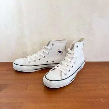 컨디션 최상 컨버스 가죽 올스타 23.0cm 화이트 가죽