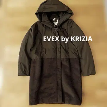 EVEX by KRIZIA 이소재 도킹 다운 코트 브라운