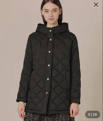 매킨토시 런던 퀼팅 다운 코트 골드 버튼